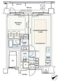カスタリア鶴見 305 間取り図