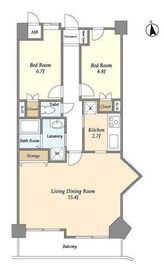 クレール矢沢 602 間取り図