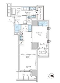 パークアクシス池田山 806 間取り図