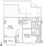 ルミーク北千住 501 間取り図