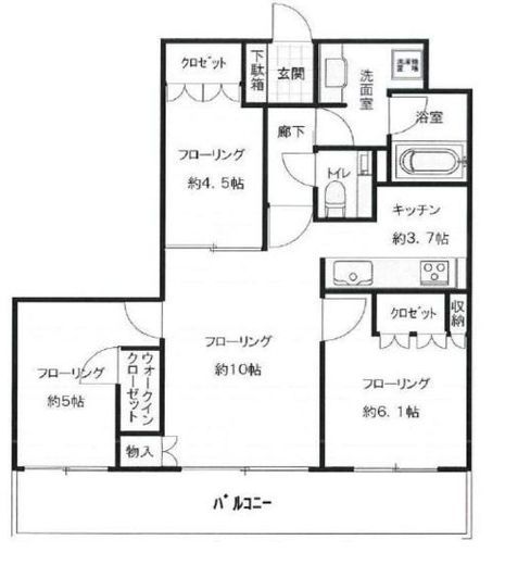 アトラスタワー西新宿 11階 間取り図