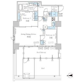 パークアクシス池田山 901 間取り図