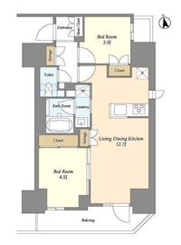 グランカーサ船堀Ⅱ 1403 間取り図