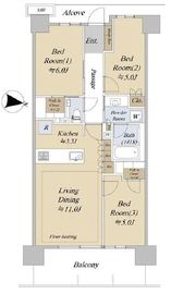 ジオ板橋大山 9階 間取り図