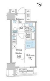 デュオフラッツ日本橋水天宮 1002 間取り図