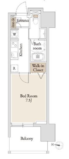 BLESS亀戸 (ブレス亀戸) 309 間取り図