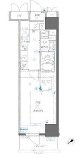 アルファレジデンシア南千住 6階 間取り図