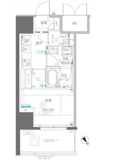 アルファレジデンシア南千住 4階 間取り図