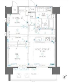 アルファレジデンシア南千住 6階 間取り図