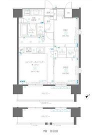 アルファレジデンシア南千住 14階 間取り図