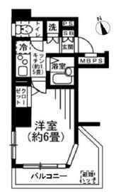 パークウェル麻布十番 8階 間取り図