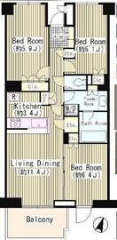OASE用賀 E206 間取り図