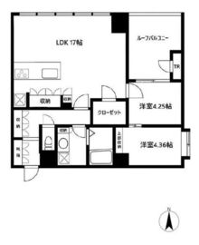 ゼファー芝公園 5階 間取り図