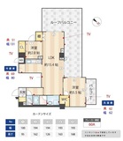 ZOOM下丸子 5階 間取り図