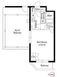 グランパセオ代々木上原Ⅱ 402 間取り図