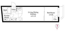 グランパセオ代々木上原Ⅱ 103 間取り図