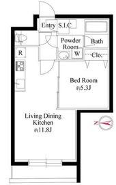 グランパセオ代々木上原Ⅱ 102 間取り図