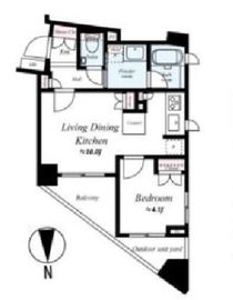 コンフォルテハイム池袋 2階 間取り図