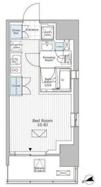 パークアクシス市川 614 間取り図
