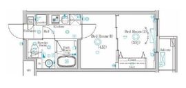 ラフィスタ鷺沼 北棟 204 間取り図