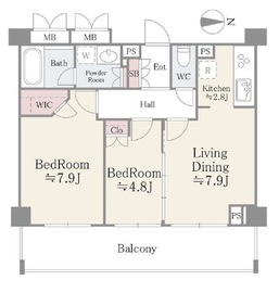 フォリアージュ青葉台 215 間取り図