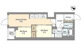 グランカーサ千駄木 104 間取り図