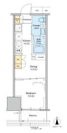 プラウドフラット四谷三丁目 803 間取り図