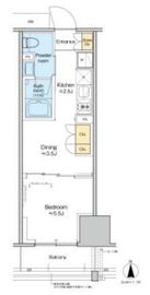 プラウドフラット四谷三丁目 804 間取り図
