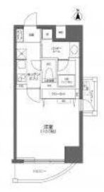 プライムアーバン千住 1401 間取り図