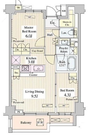 ル・シュクレ永福 (LeSucre永福) 504 間取り図