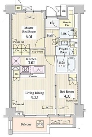ル・シュクレ永福 (LeSucre永福) 504 間取り図
