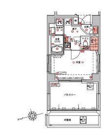 ハーモニーレジデンス浅草 5階 間取り図
