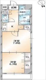 オーキッドレジデンス明石町 401 間取り図