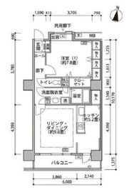 東雲キャナルコートCODAN 18-808 間取り図