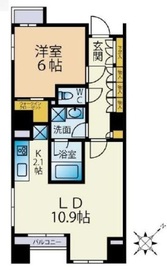 レックス勝どきプレミアレジデンス 2階 間取り図