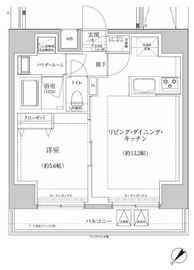 RELUXIA伊勢佐木長者町 9階 間取り図