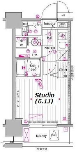 ガーラ・プレシャス川崎 2階 間取り図