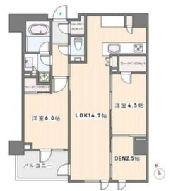サンウッド大森山王三丁目 5階 間取り図
