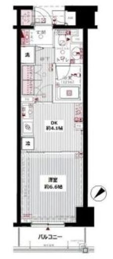 グランブリエ横濱山下公園 4階 間取り図