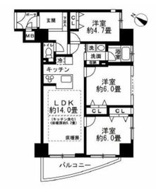 ロワール横濱レムナンツ 3階 間取り図