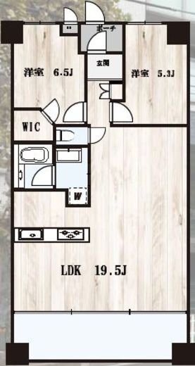 ライオンズマンション横濱元町キャナリシア 3階 間取り図