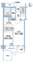 オープンレジデンシア神楽坂プレイス 1階 間取り図