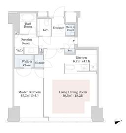 ラ・トゥール新宿 3417 間取り図