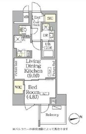 ザ・パークハビオ神楽坂レジデンスSouth 1014 間取り図