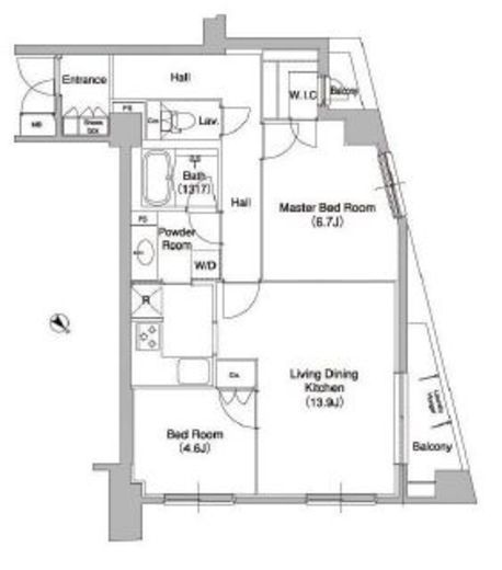 コンフォリア原宿 401 間取り図