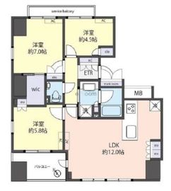 グランスイート東日本橋スクウェア 11階 間取り図