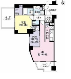 ブランズ六本木 5階 間取り図