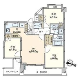 アクシルコート目黒花房山 5階 間取り図