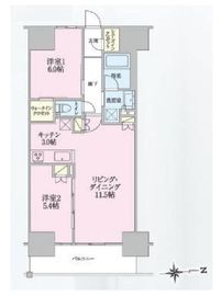 トラープランド翠命館 1104 間取り図