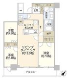 リヴァリエ 22階 間取り図